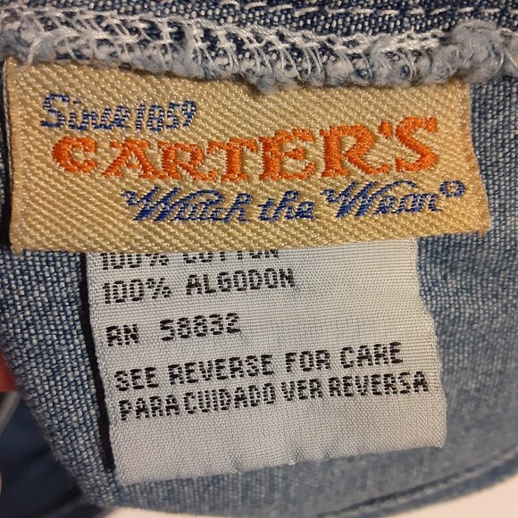 Carter's Watch The Wear VTG Women's Carpenter Shortalls Size M - Picture 6 of 7